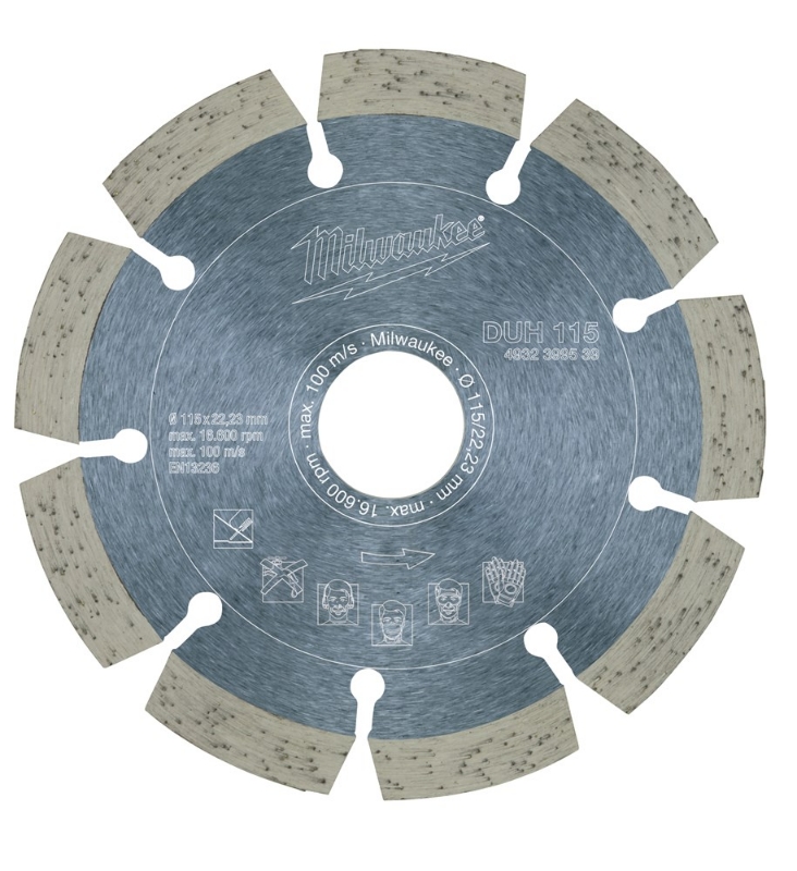 Afbeeldingen van MILWAUKEE® Diamantdoorslijpschijf DUH 115 mm - 1 pc
