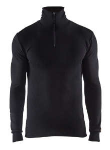 Afbeeldingen van Onderhemd met halve rits WARM 4XL