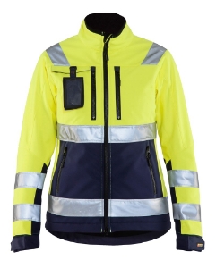 Afbeeldingen van Dames Softshell jack High Vis L