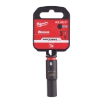 Afbeeldingen van MILWAUKEE® Slagdop 1/4 lang 8 mm 1/4" impact socket deep - 1 pc