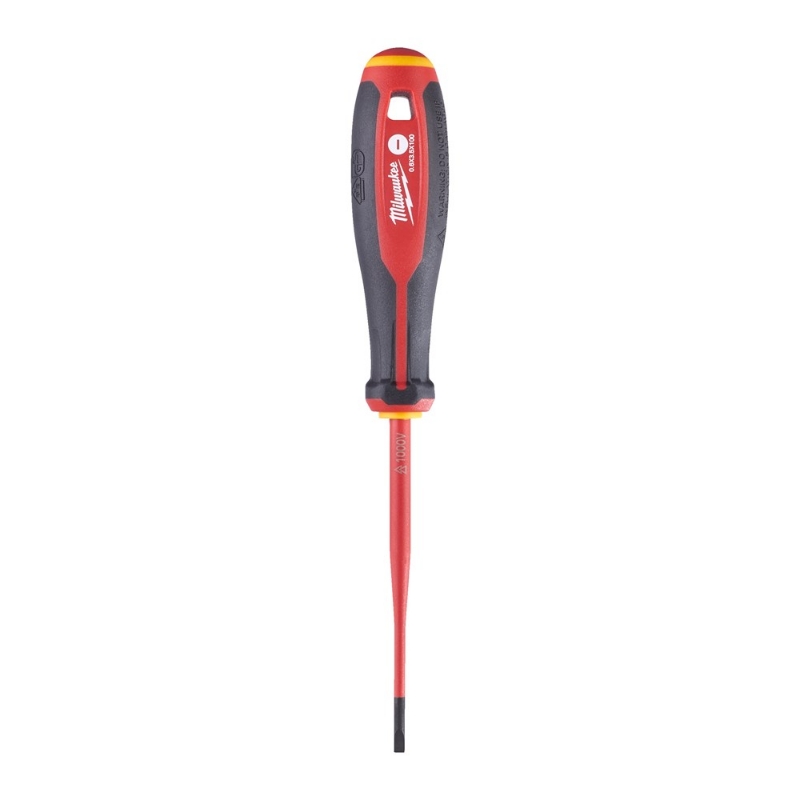 Afbeeldingen van MILWAUKEE® Tri-Lobe VDE schroevendraaier - sleuf Tri-Lobe VDE Screwdriver - Slotted 0.6 x 3.5 x 100