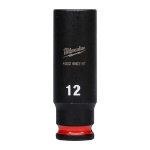 Afbeeldingen van MILWAUKEE® Slagdop 1/4 lang 12 mm 1/4" impact socket deep - 1 pc