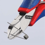 Afbeeldingen van Zijsnijtang ronde kop + facet 115 mm