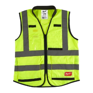 Afbeeldingen van MILWAUKEE® Premium hi-vis veiligheidshesje Premium High-Visibility Vest Yellow - L/XL