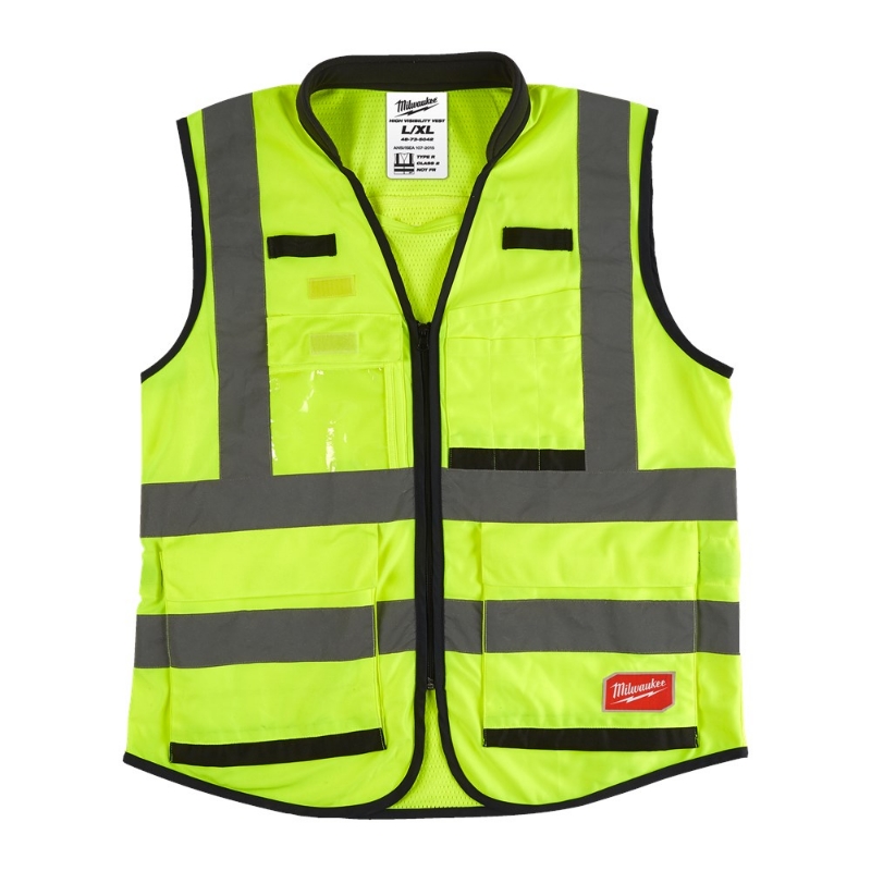 Afbeeldingen van MILWAUKEE® Premium hi-vis veiligheidshesje Premium High-Visibility Vest Yellow - L/XL