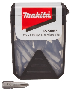 Afbeeldingen van Makita P-74887 Schroefbit PH2x25mm 