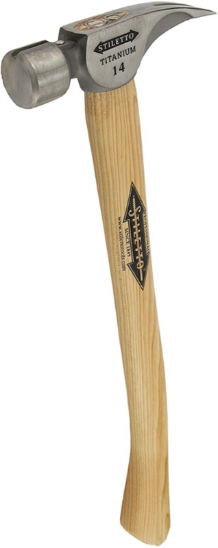 Afbeeldingen van MILWAUKEE® Stiletto titanium hamer met houten greep Ti14SC-H18