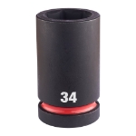 Afbeeldingen van MILWAUKEE® Slagdop 1" diep 34 mm 1" impact socket deep - 1pc