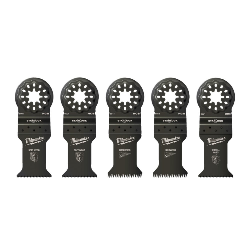 Afbeeldingen van MILWAUKEE® Multitool Set Wood Set - 5 pc