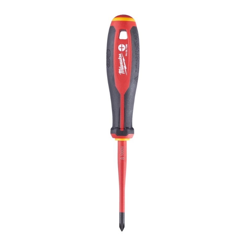 Afbeeldingen van MILWAUKEE® Schroevendraaier VDE Tri-lobe PH/S L1 X80 Tri-Lobe VDE Screwdriver PH/S L1 x80