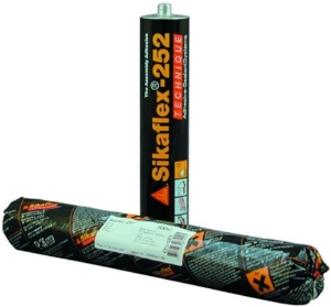 Afbeeldingen van Sika Eéncomponent polyurethaanlijm met een taaie, pasteuze consistentie met goed standvermogen