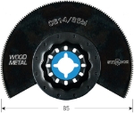 Afbeeldingen van OS 14/85bi Starlock segmentzaagblad Hout/Meta