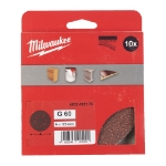Afbeeldingen van MILWAUKEE® Schuurpapier voor vlakschuurmachines ⌀125 & 150 mm 125 mm H&L GR 60 - 10 pc