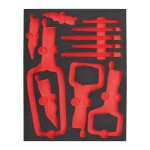 Afbeeldingen van MILWAUKEE® Lege foam inlays voor stalen gereedschapswagens Empty 11 pc Grip Pliers Set Foam Insert