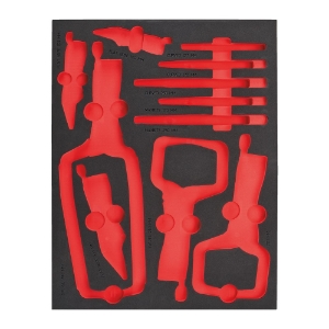 Afbeeldingen van MILWAUKEE® Lege foam inlays voor stalen gereedschapswagens Empty 11 pc Grip Pliers Set Foam Insert
