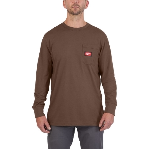 Afbeeldingen van MILWAUKEE® Werk T-shirt long sleeve WT LS BR L