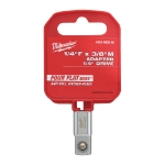 Afbeeldingen van MILWAUKEE® Doppen verloopstuk 1/4" naar 3/8" 1/4" Drive 1/4"F x 3/8"M Adapter