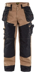Afbeeldingen van Blåkläder Werkbroek X1500 1500 Khaki Zwart 