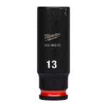 Afbeeldingen van MILWAUKEE® Slagdop 1/4 lang 13 mm 1/4" impact socket deep - 1 pc