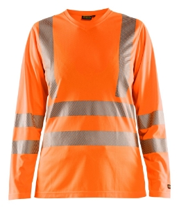 Afbeeldingen van Dames UV-T-shirt lange mouwen High Vis 