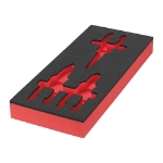 Afbeeldingen van MILWAUKEE® Lege foam inlays voor stalen gereedschapswagens Empty 3 pc Pliers Set Foam Insert