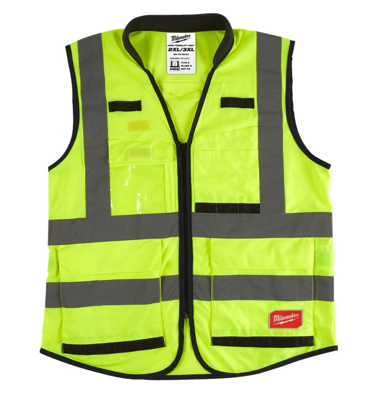 Afbeeldingen van MILWAUKEE® Premium hi-vis veiligheidshesje Premium High-Visibility Vest Yellow - 2XL/3XL