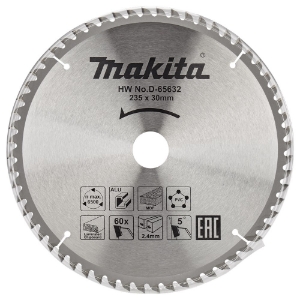 Afbeeldingen van Makita D-65632 Cirkelzaagblad div. materialen