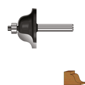 Afbeeldingen van Rotec HM Lijstfrees, GOLD-LINE, ø43, R=8, d2=