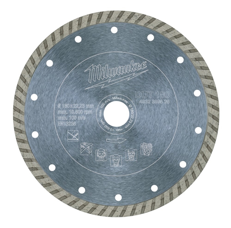 Afbeeldingen van MILWAUKEE® Diamantdoorslijpschijf DUT 180 mm - 1 pc