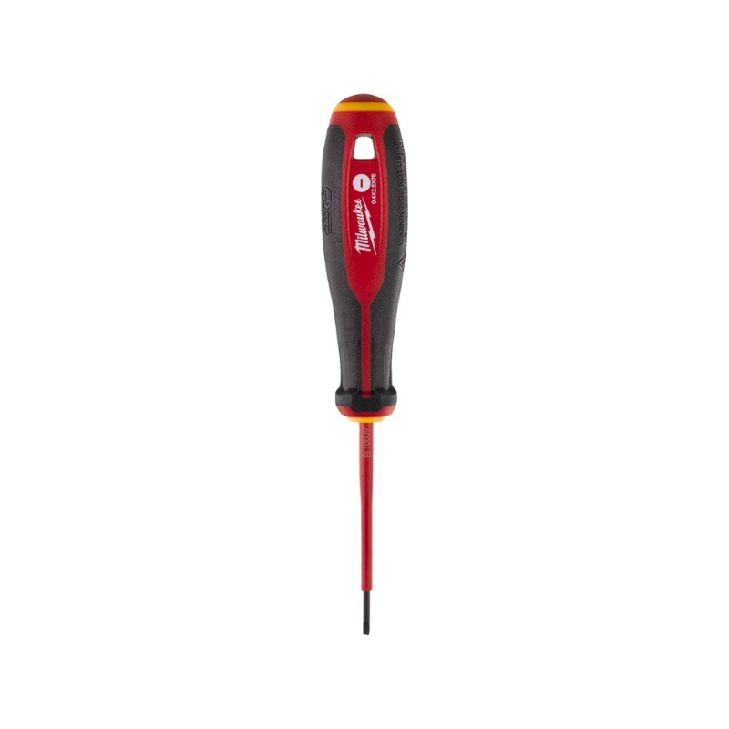 Afbeeldingen van MILWAUKEE® Tri-Lobe VDE schroevendraaier - sleuf Tri-Lobe VDE Screwdriver - Slotted 0.4 x 2.5 x 75