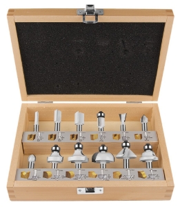 Afbeeldingen van Makita D-53556 Frezenset S8 12-delig