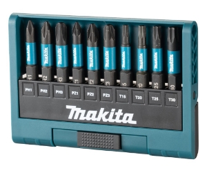 Afbeeldingen van Makita E-12011 Slagschroefbitset 10-delig