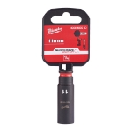 Afbeeldingen van MILWAUKEE® Slagdop 1/4 lang 11 mm 1/4" impact socket deep - 1 pc