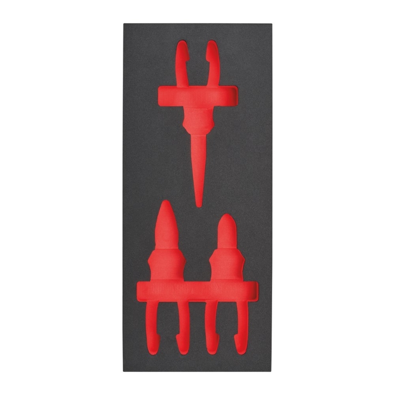 Afbeeldingen van MILWAUKEE® Lege foam inlays voor stalen gereedschapswagens Empty 3 pc Pliers Set Foam Insert