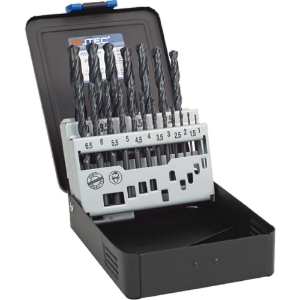 Afbeeldingen van Rotec HSS-R Spiraalborenset, Silver-Line, in metalen cassette 100