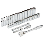 Afbeeldingen van 3/8” Ratel en Doppenset -Metrisch - 32 pcs.