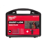 Afbeeldingen van MILWAUKEE® SDS-Plus DUST-LOK hamerboor 4 snijder Stofvrije boor SDS-Plus DC set - 6 pc