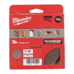 Afbeeldingen van MILWAUKEE® Schuurgaas voor excentrische schuurmachines Mesh 125 mm H&L GR 80 - 10 pc