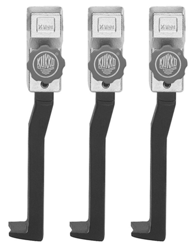 Afbeeldingen van KUKKO 3 dunne, snel verstelbare trekhaken (set) series 3-S