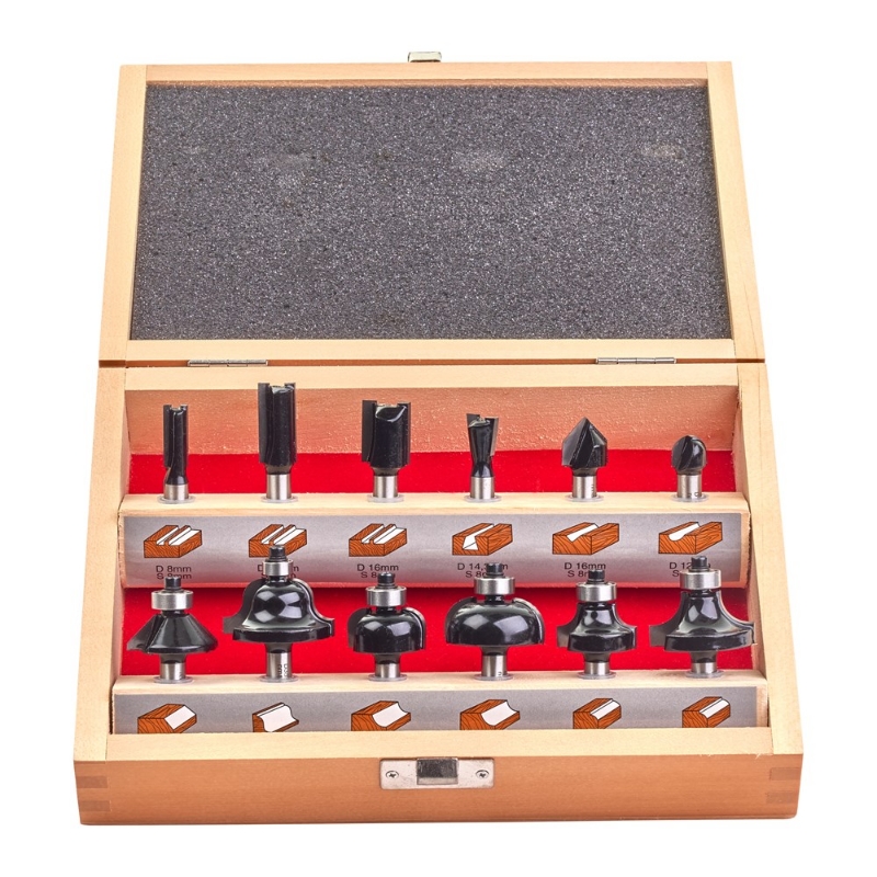Afbeeldingen van Frezen  Bit Set - 12stuks 