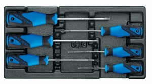 Afbeeldingen van GEDORE 3-C schroevendraaier-set in 1/3 gereedschapsmodule 1500 ES-2163 TX