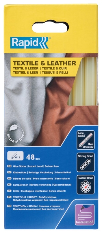 Afbeeldingen van Rapid Lijmpatronen 12 mm Textiel & Leer