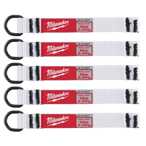 Afbeeldingen van MILWAUKEE® Tool lanyard accessoires 5pc 2.25kg D-Ring Web Attachment