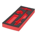 Afbeeldingen van MILWAUKEE® Lege foam inlays voor stalen gereedschapswagens Empty 3 pc Cutting and Measuring Foam Insert