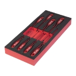 Afbeeldingen van MILWAUKEE® Foam inlay VDE Tri-Lobe schroevendraaierset (8-delig) VDE Trilobe Screwdriver Set Foam Insert - 8 pcs