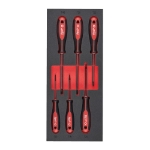 Afbeeldingen van MILWAUKEE® Foam Inlay schroevendraaier TX Set 2 (6 delig) Screwdriver TX Set 2 Foam Insert - 6 pc