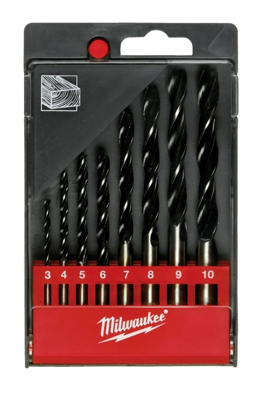 Afbeeldingen van MILWAUKEE® Set houtboren in kunststof cassette (8-delig) BP Set - 8 pcs