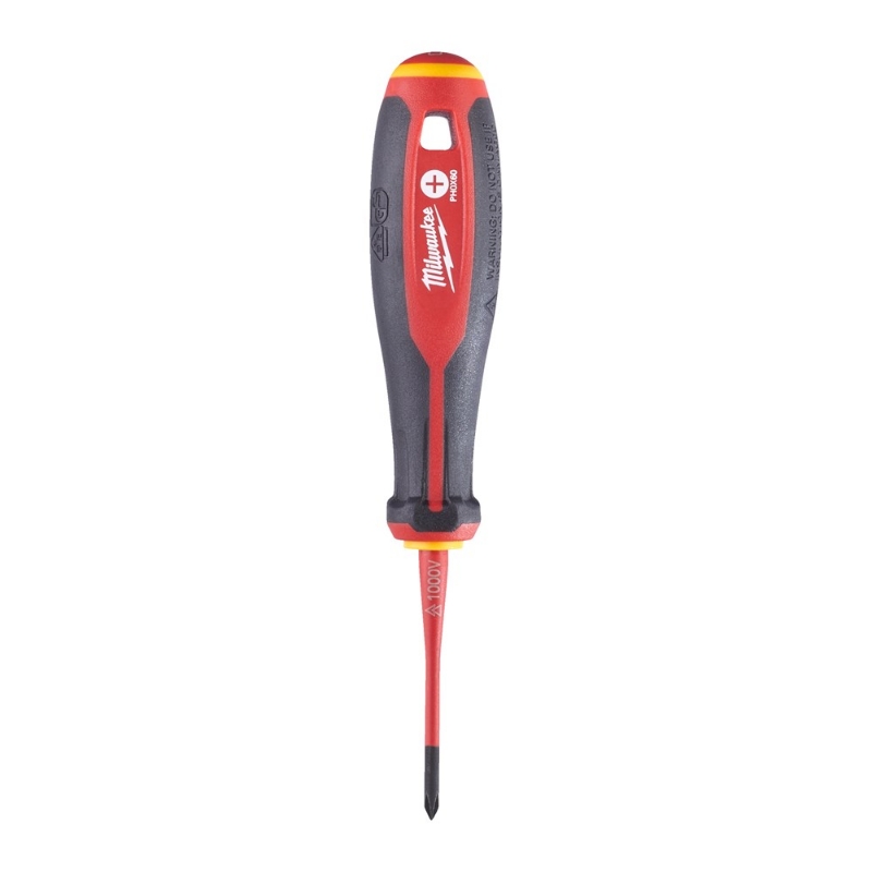 Afbeeldingen van MILWAUKEE® Schroevendraaier VDE Tri-lobe PH0 X60 Tri-Lobe VDE Screwdriver PH0 x60
