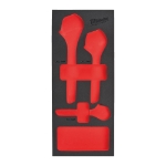 Afbeeldingen van MILWAUKEE® Lege foam inlays voor stalen gereedschapswagens Empty 3 pc Adjustable Wrench set Foam Insert