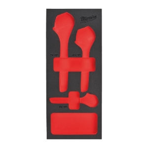 Afbeeldingen van MILWAUKEE® Lege foam inlays voor stalen gereedschapswagens Empty 3 pc Adjustable Wrench set Foam Insert